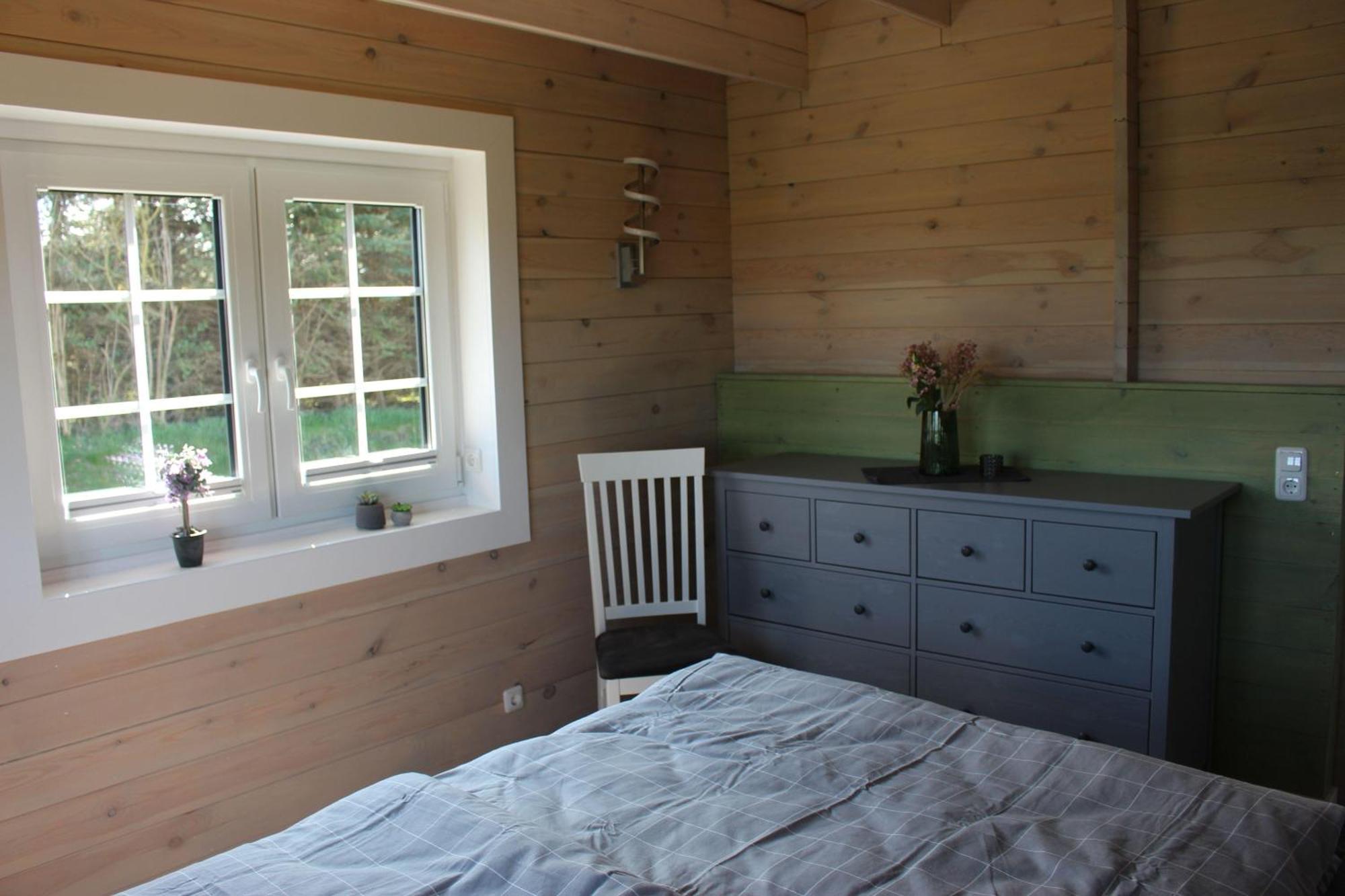 Idyllisches-Blockbohlenhaus-Mit-Eigenem-Garten-Und-Sauna-Zum-Wohlfuehlen Martensrade Eksteriør billede