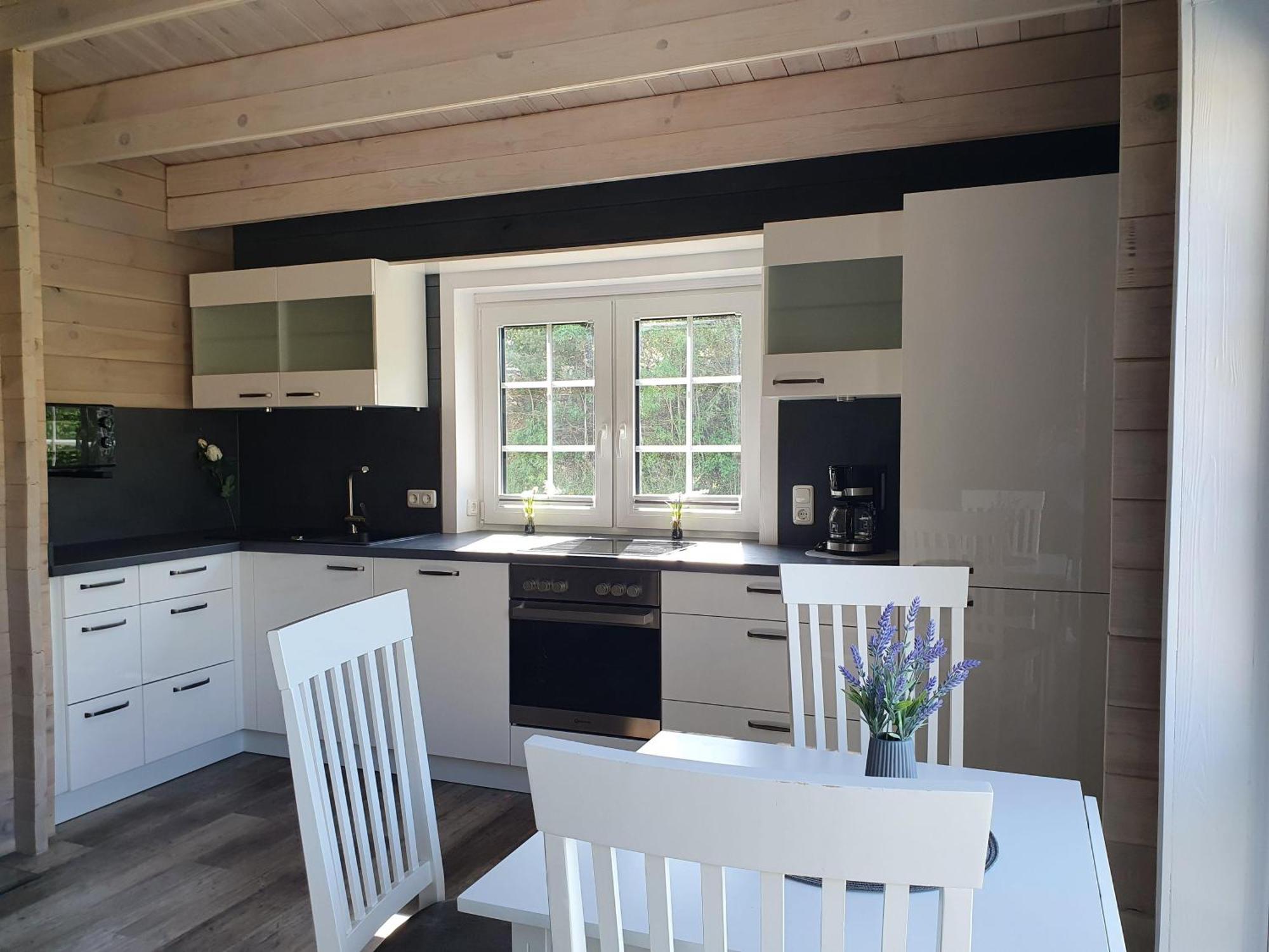 Idyllisches-Blockbohlenhaus-Mit-Eigenem-Garten-Und-Sauna-Zum-Wohlfuehlen Martensrade Eksteriør billede